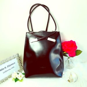 Frederic Paris ™️ Black Leather Backpack